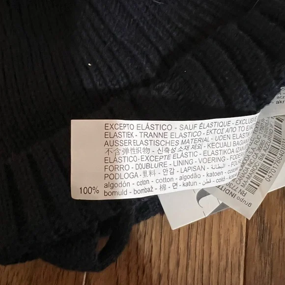 NWT Zara Baby Toddler Pom-Pom Knit Hat Bundle (3) - Black, Beige, and Navy - Picture 5 of 8